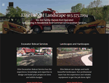 Tablet Screenshot of elitebobcatlandscape.com